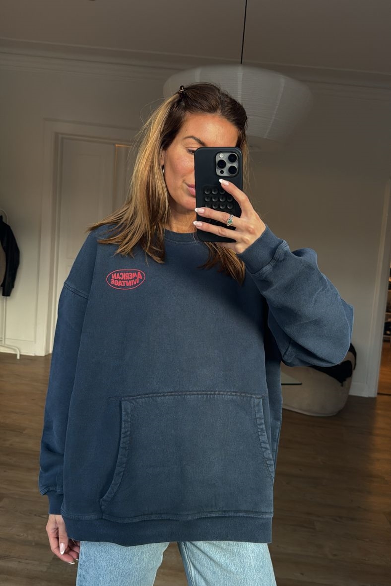 Ameri vintage DENIM SWEAT OVER TOP